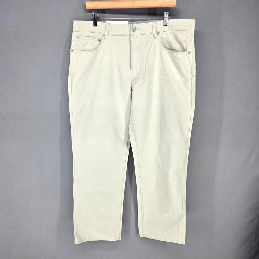 Cremieux Classics Austin Pants Mens 36x29 Beige String Straight Leg Chinos NWT